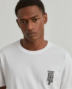T-shirt manga curta de algodão|LION OF PORCHES Fashion