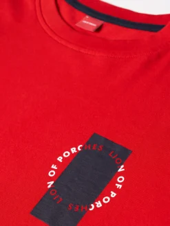 T-shirt manga curta em algodão|LION OF PORCHES Shop