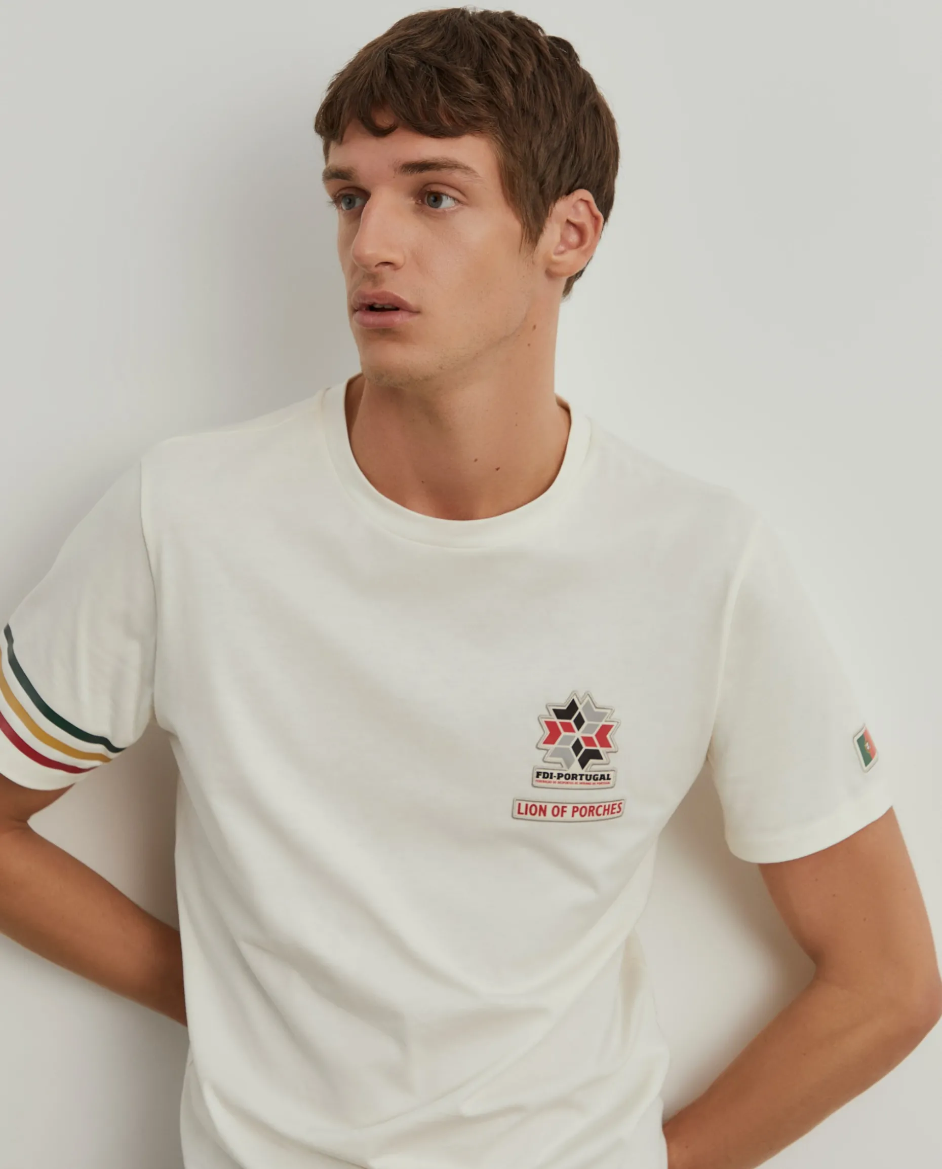 T-shirt masculina de algodão Lion x FDI|LION OF PORCHES Clearance