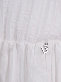 Vestido branco com textura|LION OF PORCHES Flash Sale