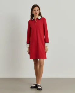 Vestido color block manga comprida|LION OF PORCHES New