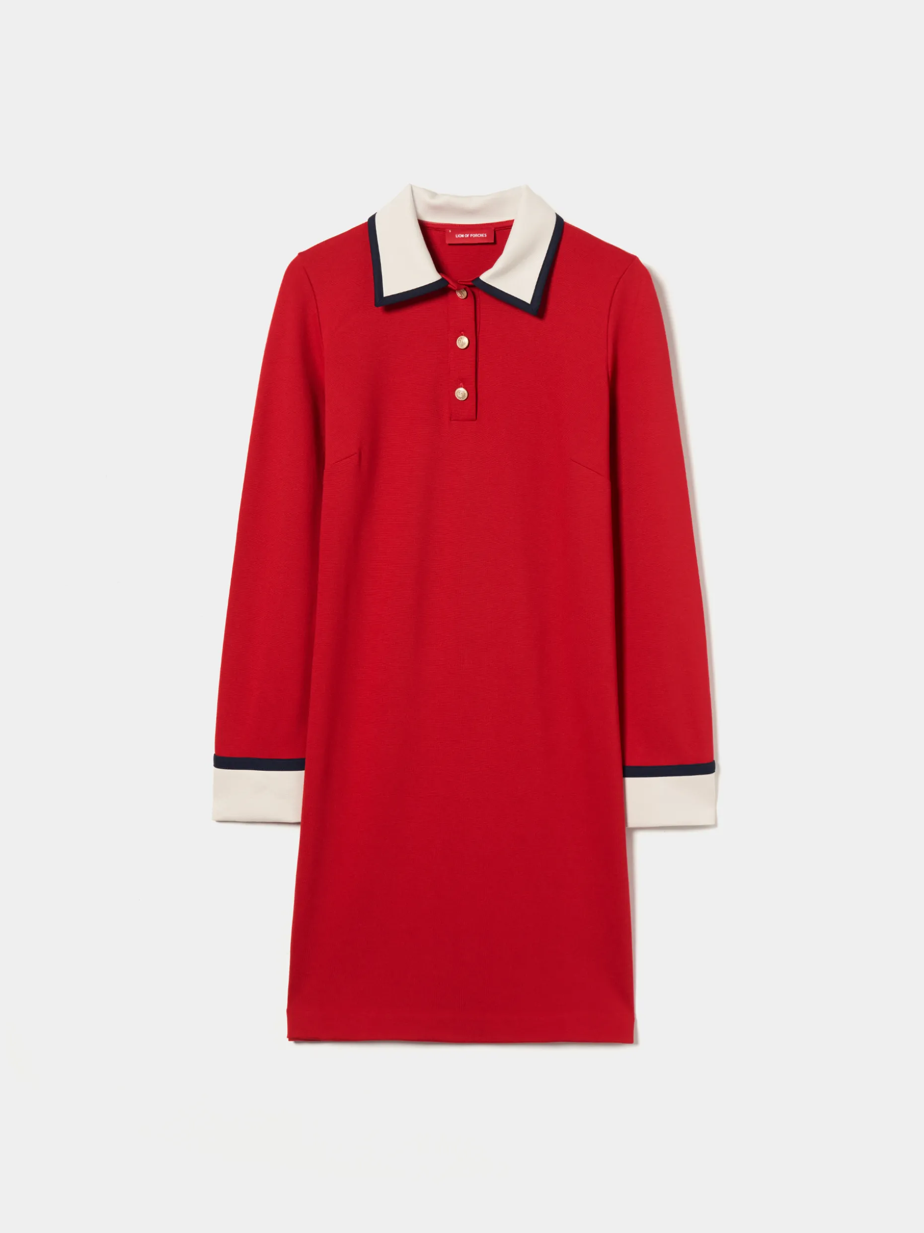 Vestido color block manga comprida|LION OF PORCHES New