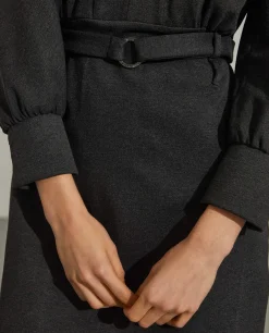 Vestido com decote em V|LION OF PORCHES Outlet