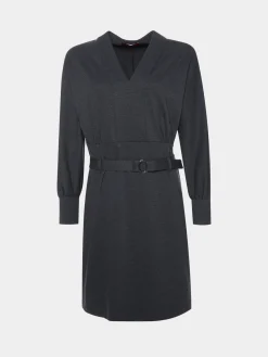 Vestido com decote em V|LION OF PORCHES Outlet