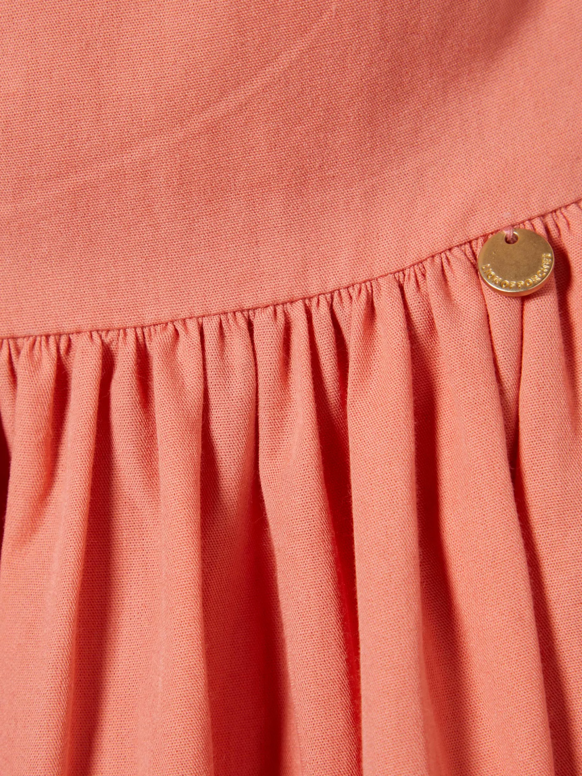 Vestido comprido com folhos e alças ajustáveis|LION OF PORCHES Discount