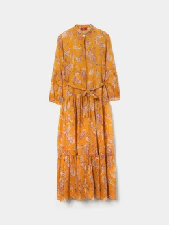 Vestido Comprido Estampado|LION OF PORCHES Discount