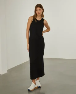 Vestido comprido manga cava|LION OF PORCHES Fashion