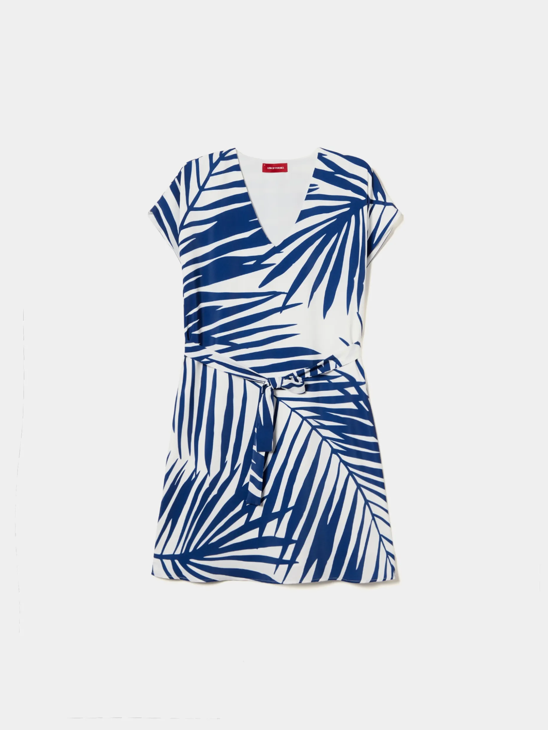 Vestido curto com folhas|LION OF PORCHES Shop