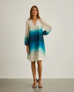 Vestido curto com padrão degradé|LION OF PORCHES Hot