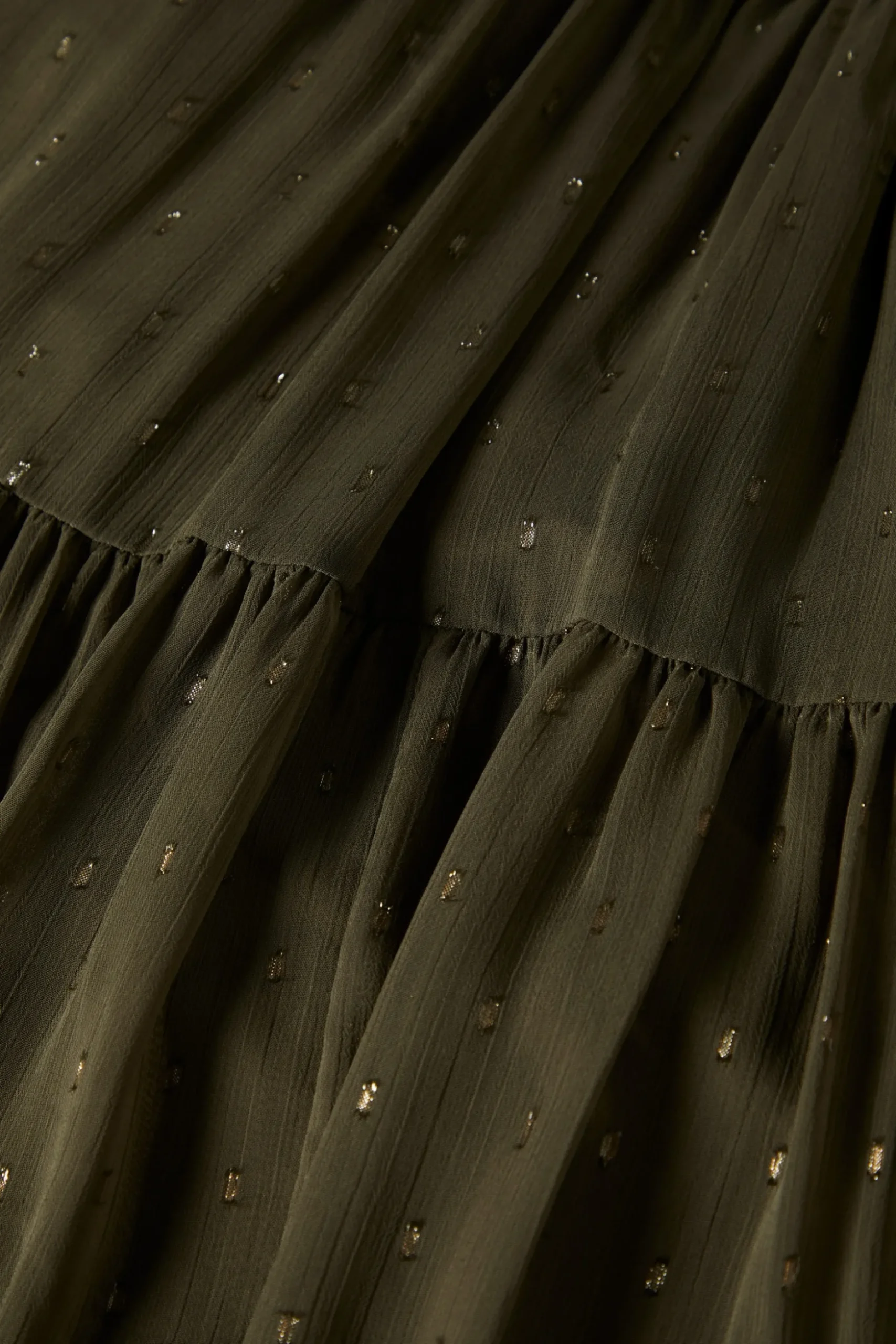 Vestido curto com padrão de pintas|LION OF PORCHES Flash Sale