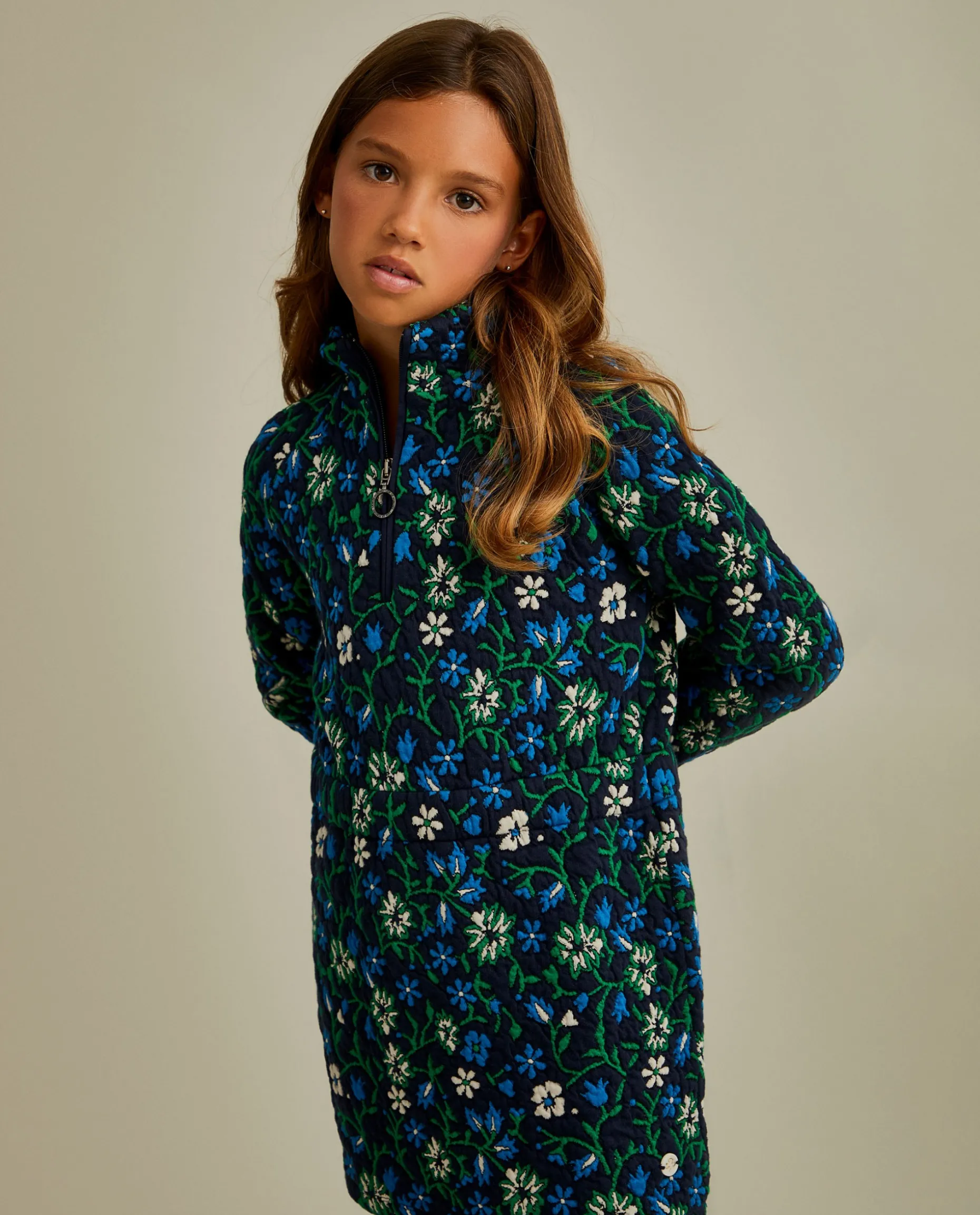Vestido curto de flores|LION OF PORCHES Online