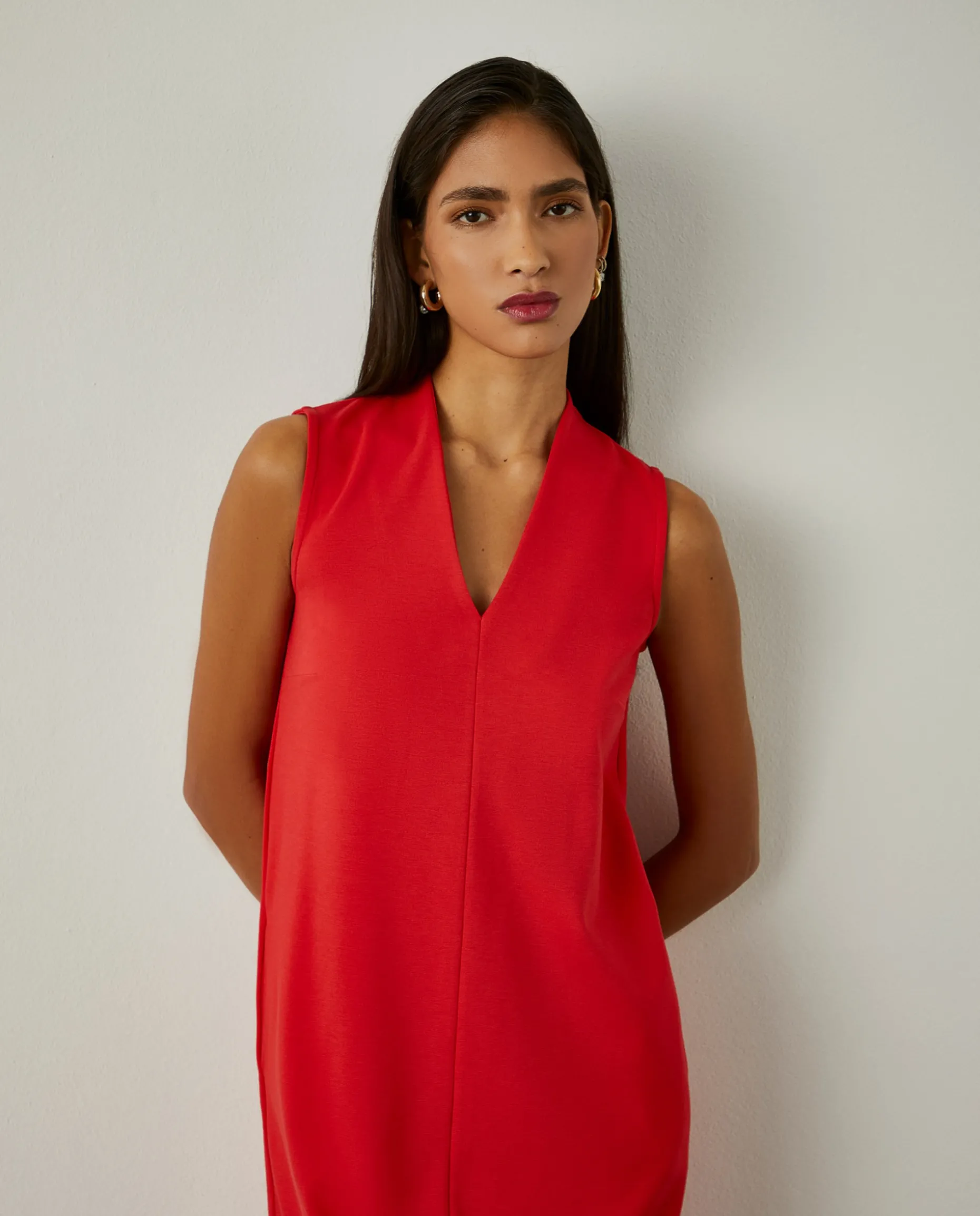 Vestido curto de malha sem mangas|LION OF PORCHES Cheap