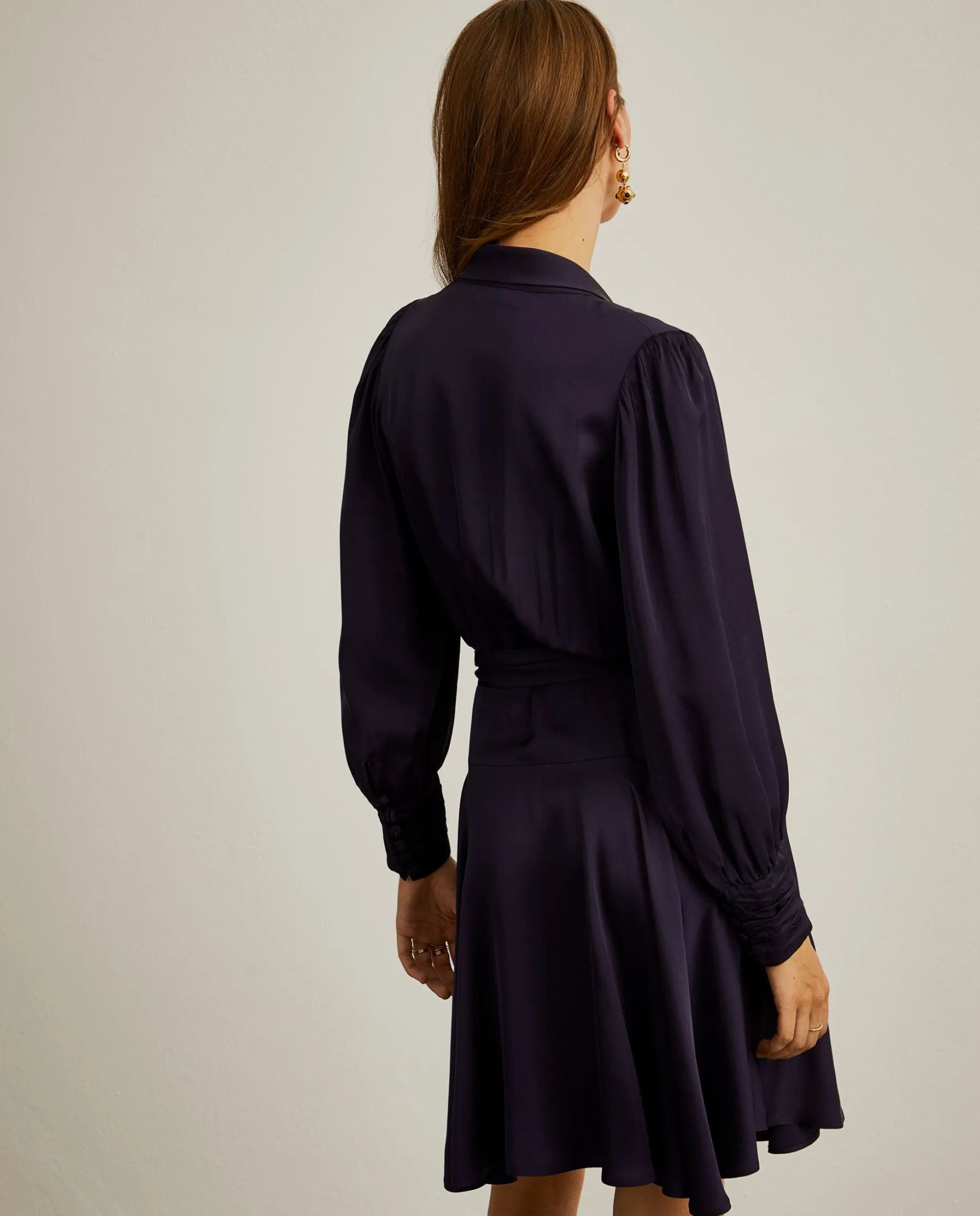Vestido curto de trespasse|LION OF PORCHES Shop