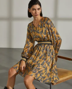 Vestido curto padrão animal|LION OF PORCHES Discount