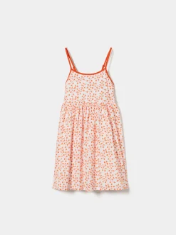 Vestido de alças com bordado de flores|LION OF PORCHES Sale