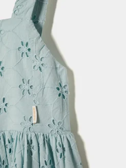 Vestido de alças em bordado inglês|LION OF PORCHES Best Sale