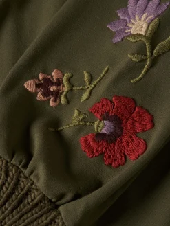 Vestido de malha com bordado|LION OF PORCHES Clearance