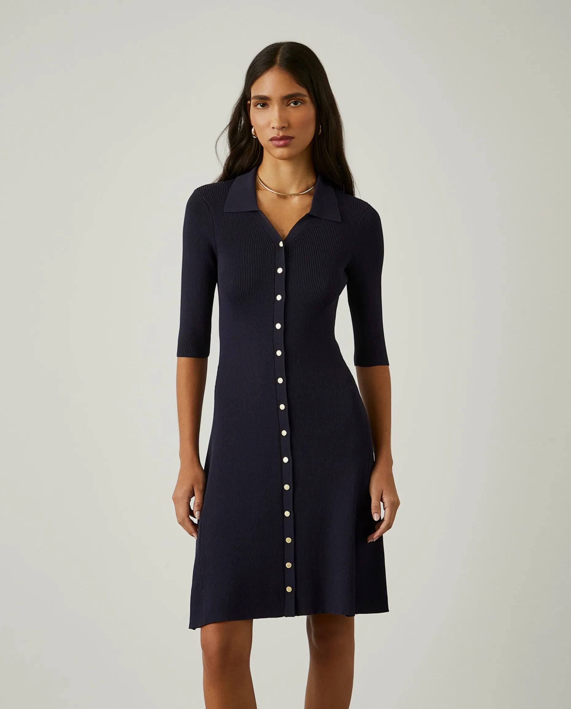 Vestido de malha com molas|LION OF PORCHES Discount