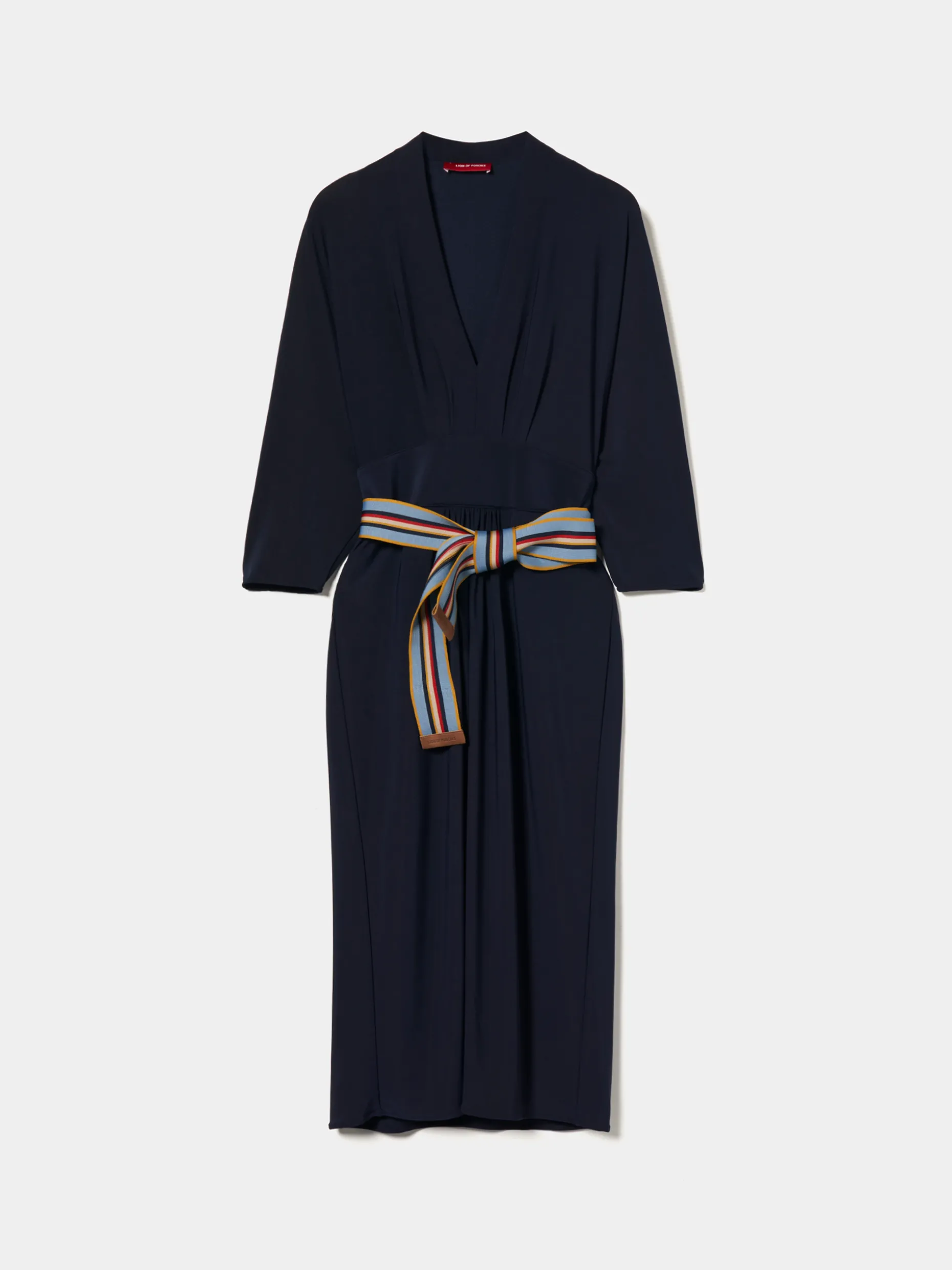 Vestido de malha fluida com cinto|LION OF PORCHES Clearance