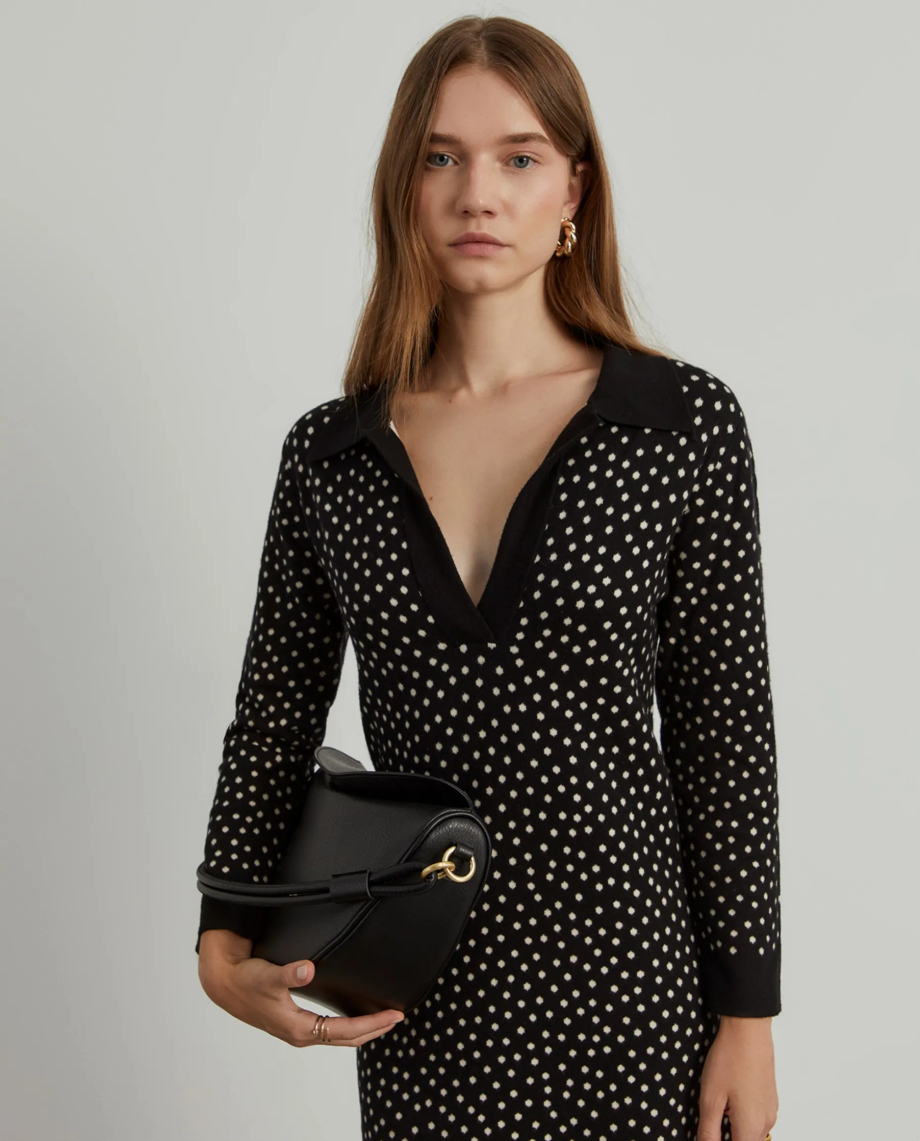 Vestido de malha polka dots|LION OF PORCHES Hot