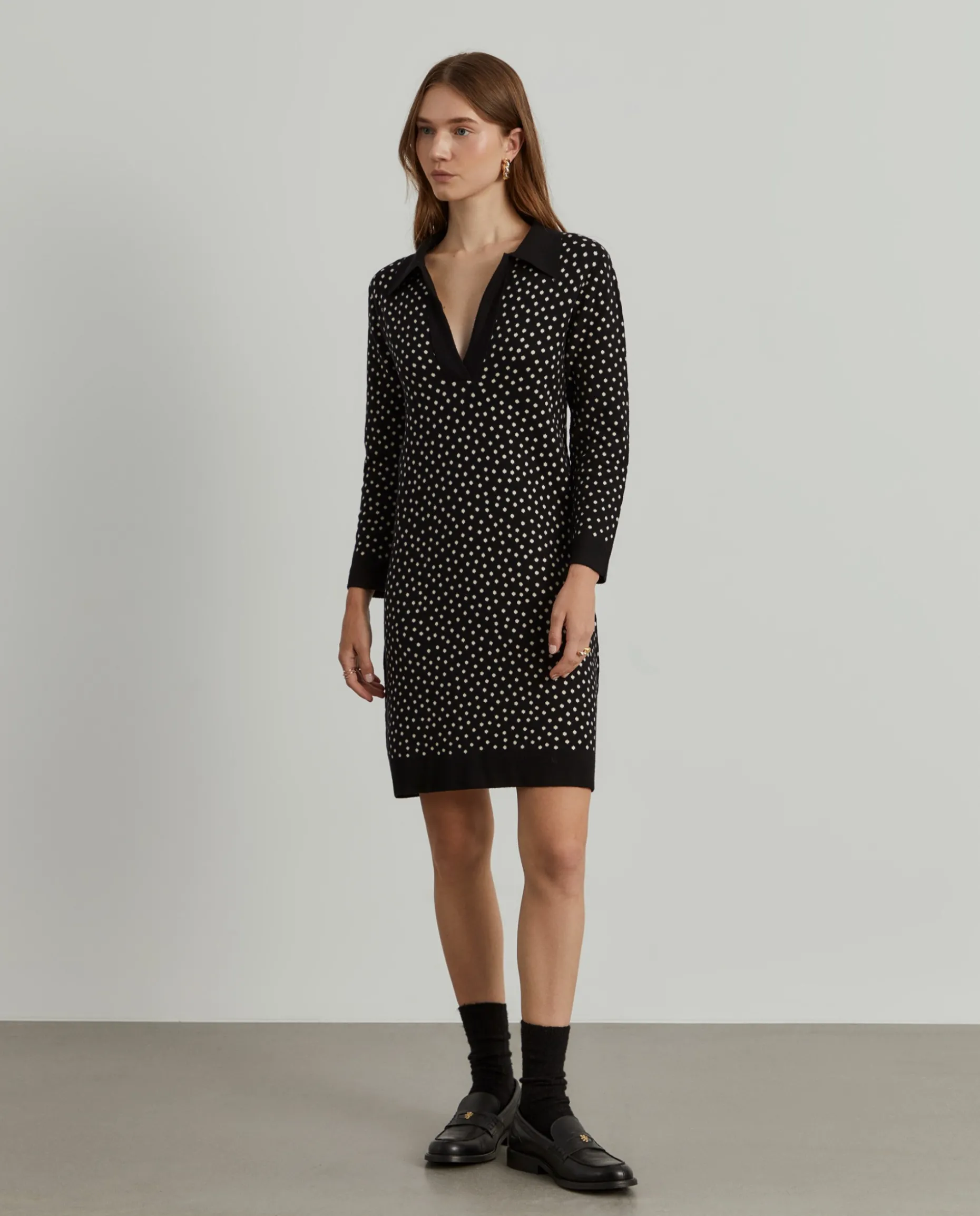 Vestido de malha polka dots|LION OF PORCHES Hot