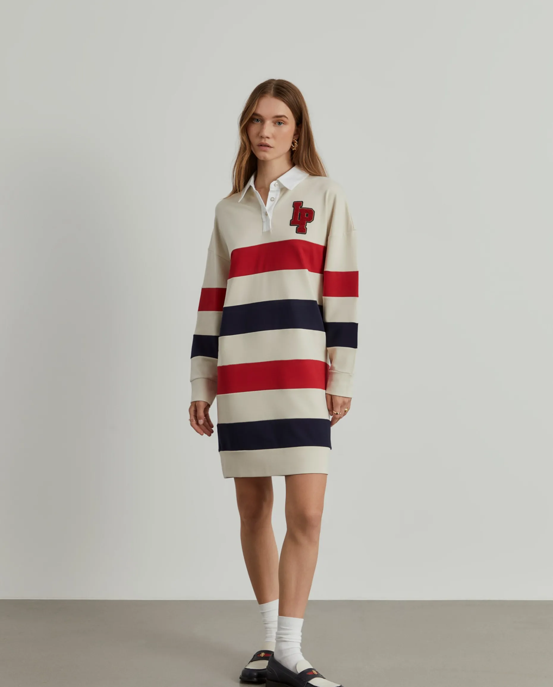 Vestido de malha às riscas|LION OF PORCHES Best Sale