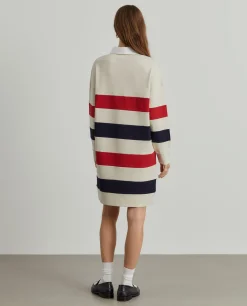 Vestido de malha às riscas|LION OF PORCHES Best Sale