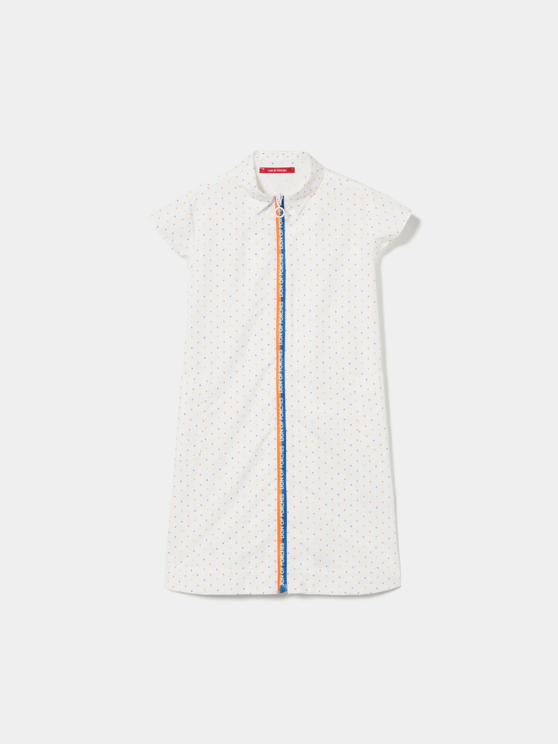 Vestido de manga curta com mini leões|LION OF PORCHES Online