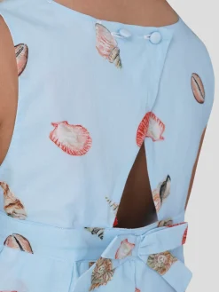 Vestido em Voile Estampado|LION OF PORCHES Flash Sale