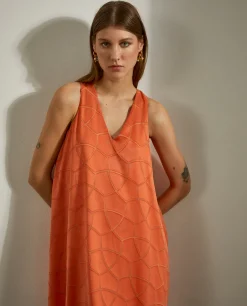 Vestido estampado sem mangas|LION OF PORCHES Best Sale