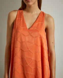 Vestido estampado sem mangas|LION OF PORCHES Best Sale