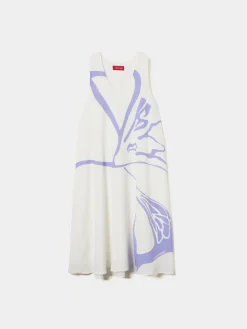Vestido fluido com estampado floral|LION OF PORCHES Discount