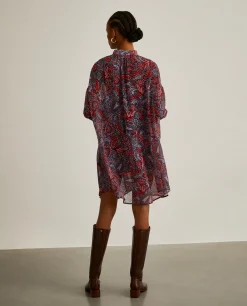 Vestido fluido com padrão cornucópias|LION OF PORCHES Hot