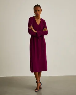 Vestido midi com cinto|LION OF PORCHES Clearance