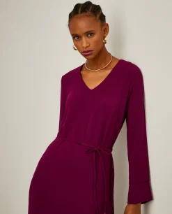Vestido midi com cinto|LION OF PORCHES Clearance