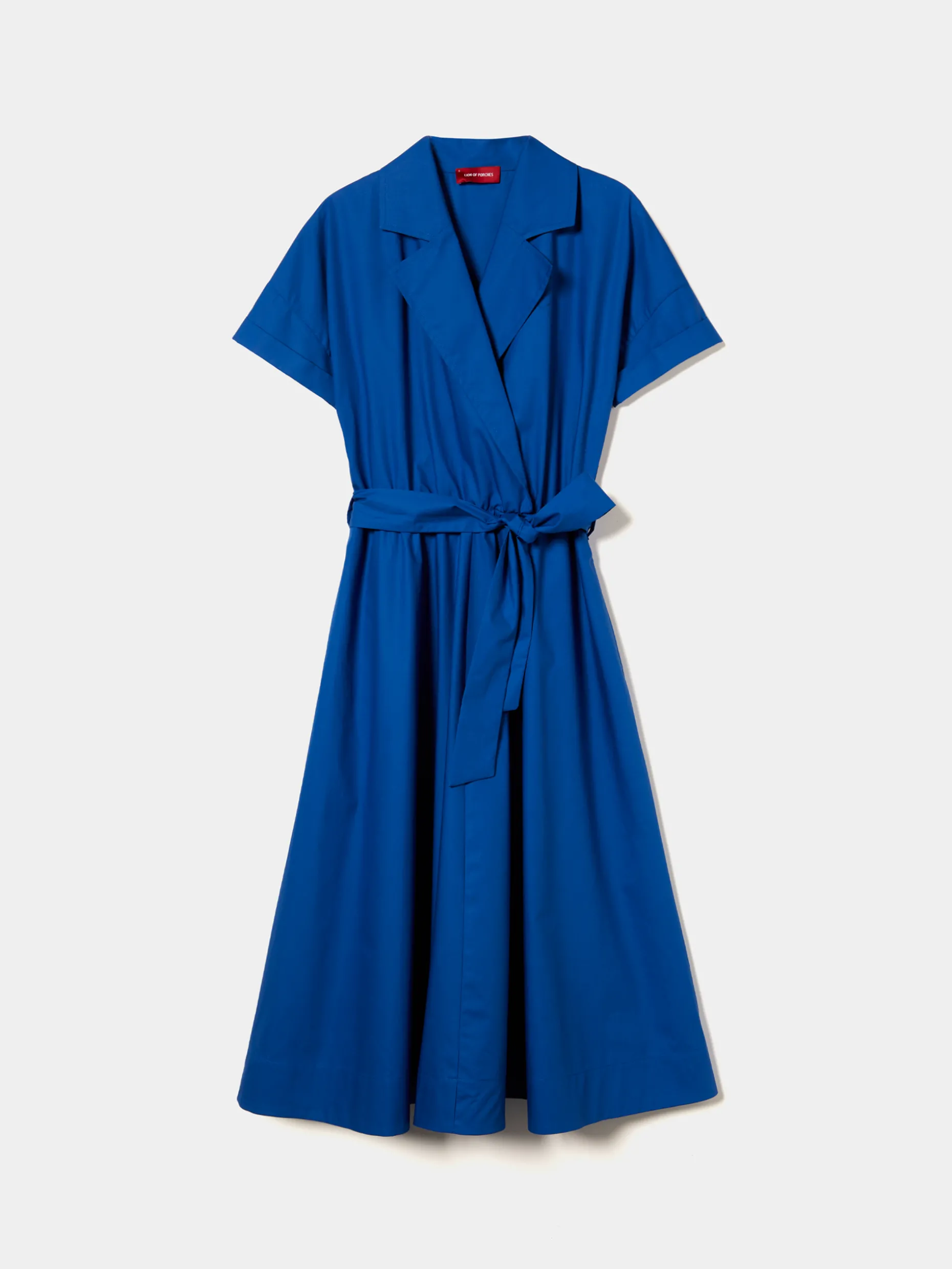 Vestido midi com decote de trespasse|LION OF PORCHES Cheap