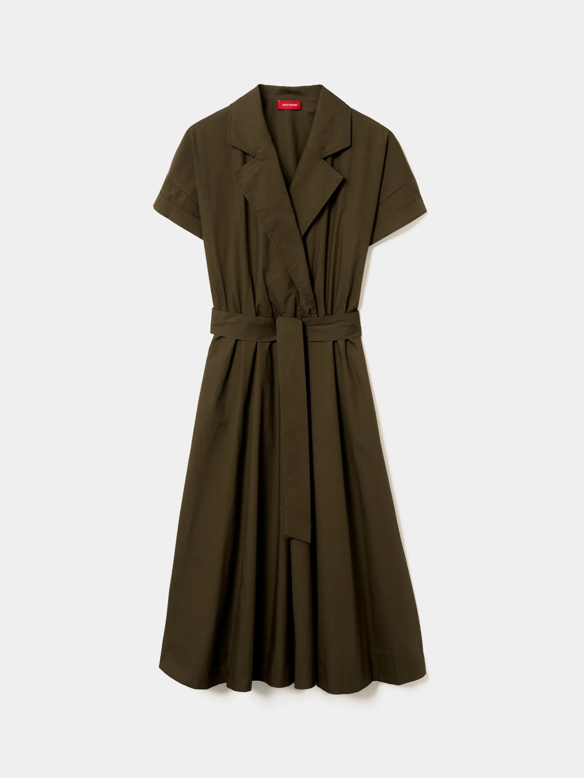 Vestido midi com decote de trespasse|LION OF PORCHES Hot