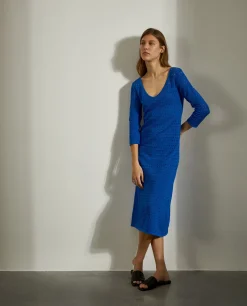 Vestido midi em malha aberta|LION OF PORCHES Discount