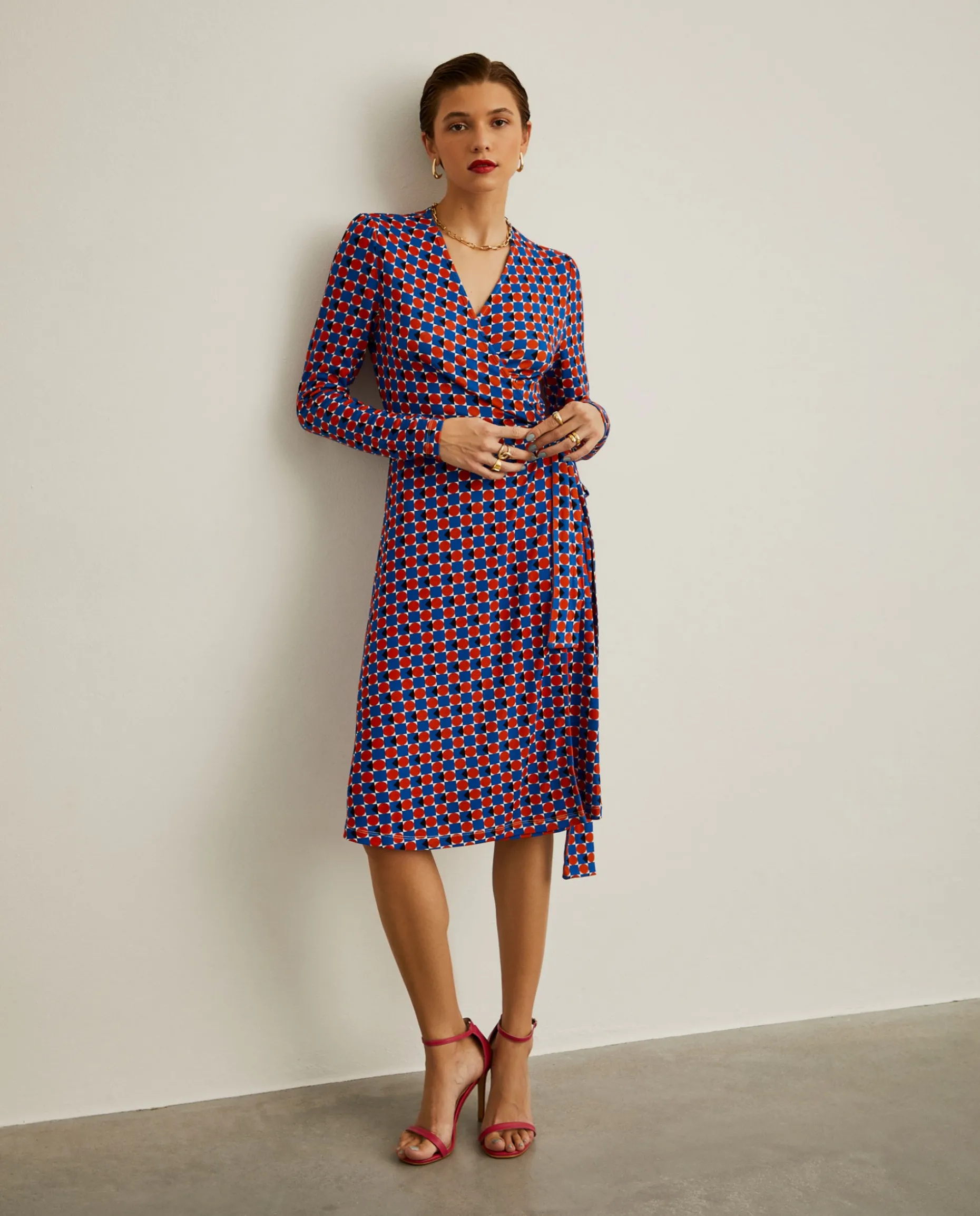 Vestido midi estampado|LION OF PORCHES Hot